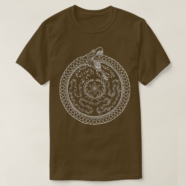 Hekate Wheel Hecate Strophalos Ouroboros Pagan Wit T-Shirt (Design Front)