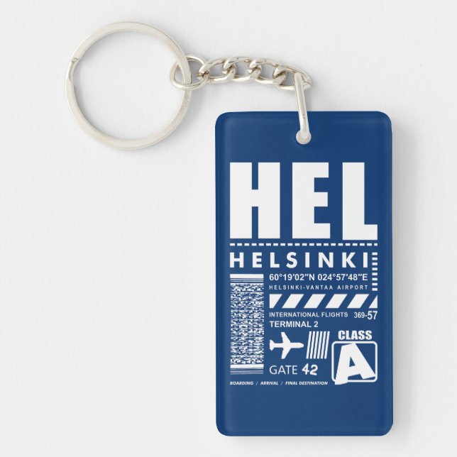 HEL Helsinki Airport Key Ring (Front)