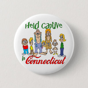 Held Captive in Connecticut 6 Cm Round Badge