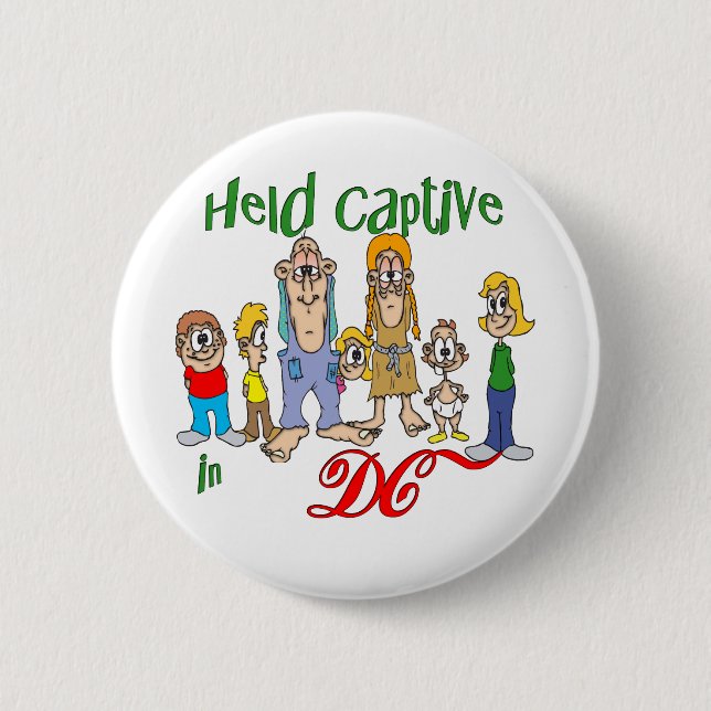 Held Captive in DC 6 Cm Round Badge (Front)
