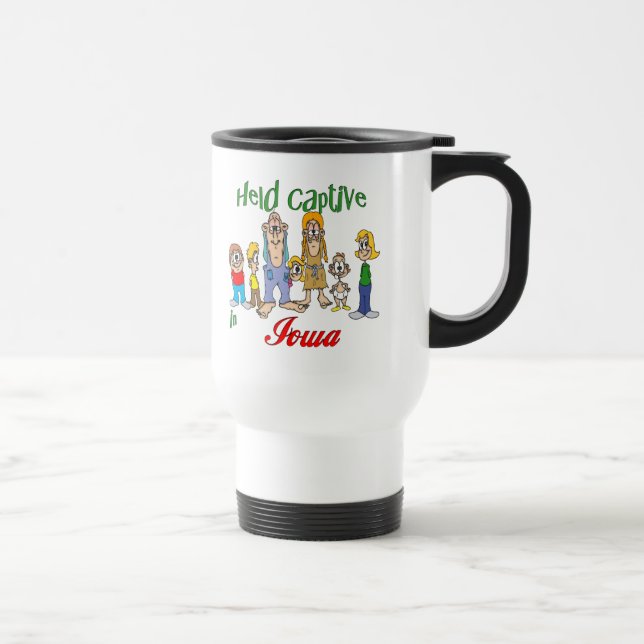 Held Captive in Iowa Travel Mug (Right)