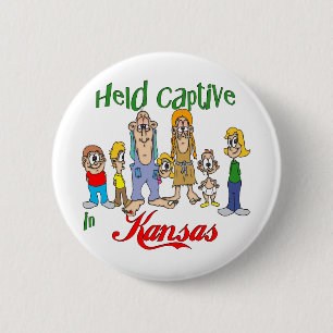Held Captive in Kansas 6 Cm Round Badge