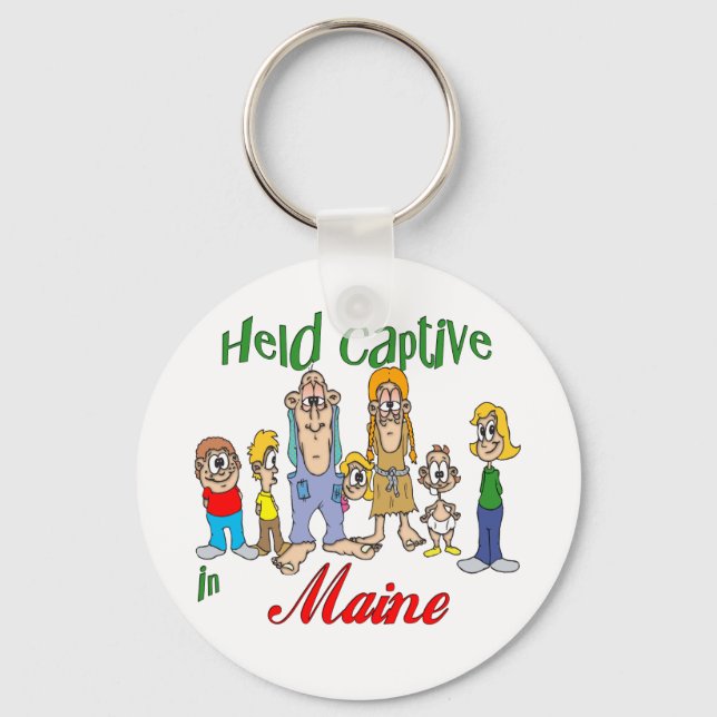 Held Captive in Maine Key Ring (Front)