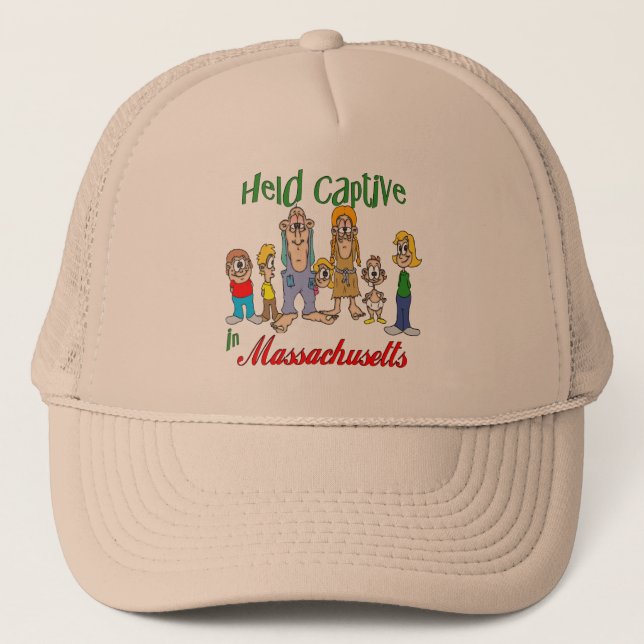 Held Captive in Massachusetts Trucker Hat (Front)