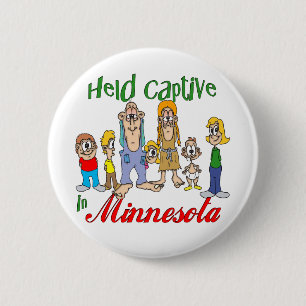 Held Captive in Minnesota 6 Cm Round Badge