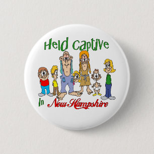 Held Captive in New Hampshire 6 Cm Round Badge