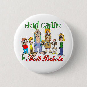 Held Captive in South Dakota 6 Cm Round Badge