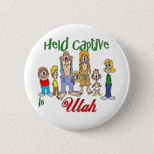 Held Captive in Utah 6 Cm Round Badge