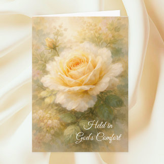 Held in God’s Comfort Faith Sympathy Card