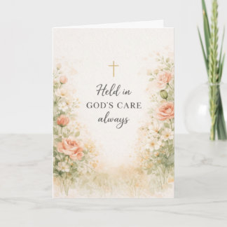Held in God's Care Sympathy Card
