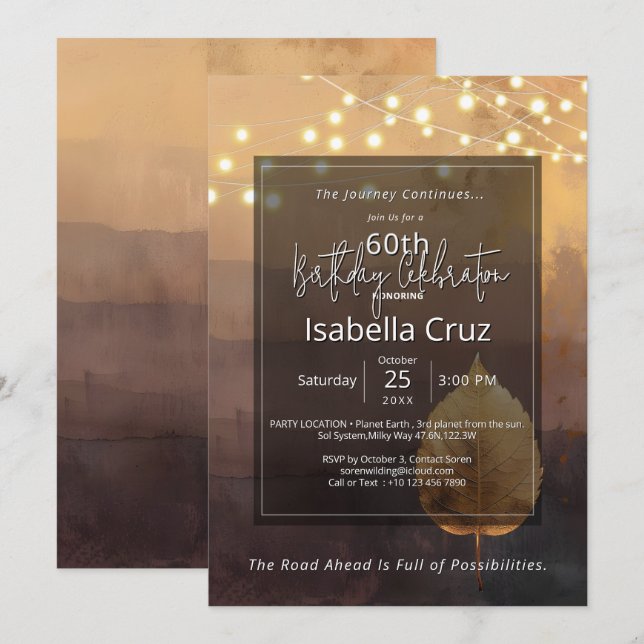 Held in Stillness | Minimal Design Invitation (Front/Back)