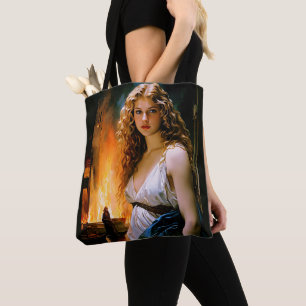 "Helen, A Spartan’s Beauty, Troy’s Fire" Tote Bag