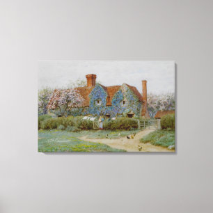 Helen Allingham Buckinghamshire House at Penn Stre Canvas Print