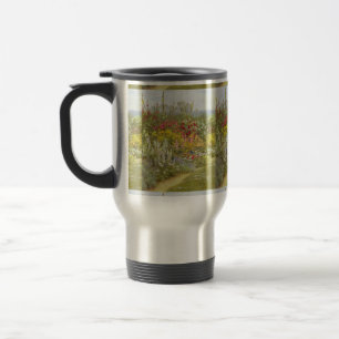 Helen Allingham Vintage A Herbaceous Border Travel Mug