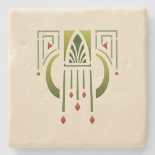 Helen Foster "Arts and Crafts Pendant" Stone Coaster