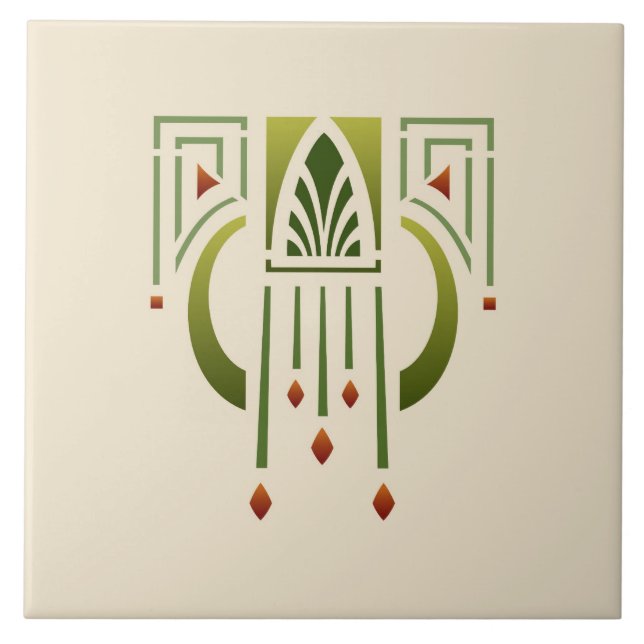 Helen Foster "Arts and Crafts Pendant" Tile (Front)