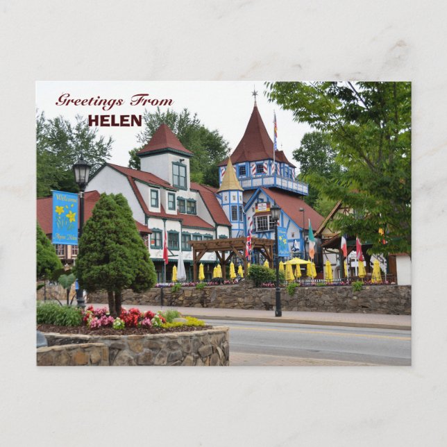 Helen, Georgia Holiday Postcard (Front)