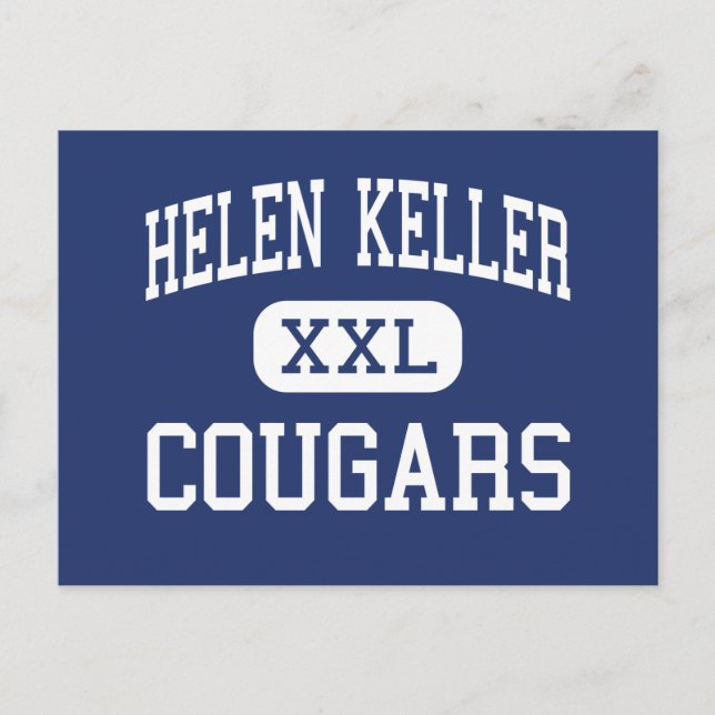 Helen Keller Cougars Middle Easton Postcard (Front)