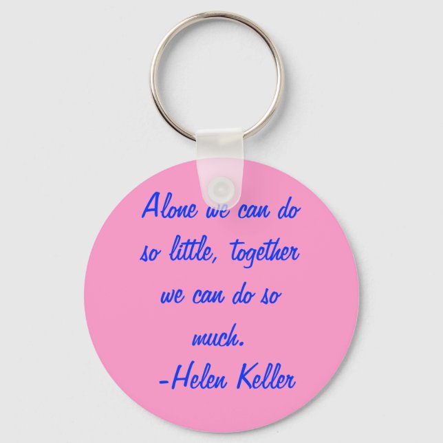 Helen Keller keychain (Front)