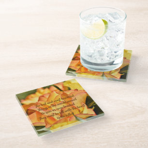 Helen Keller Quote Rose Coasters