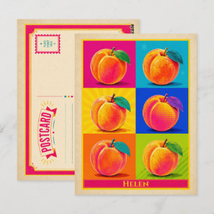 Helen Postcard Georgia Peach Vintage Pop Art