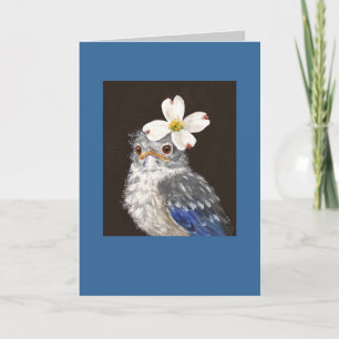 Helen the baby bluebird card