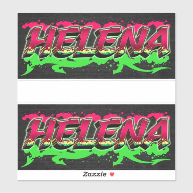 Helena First Name Name Graffiti Decal Sticker (Sheet)