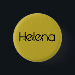 Helena from Orphan black name in block letter 3 Cm Round Badge<br><div class="desc">helena is a character from the TV show Orphan Black, distressed block lettering</div>