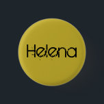 Helena from Orphan black name in block letter 3 Cm Round Badge<br><div class="desc">helena is a character from the TV show Orphan Black, distressed block lettering</div>
