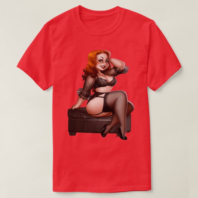 Helena Handbasket sitting T-Shirt (Design Front)