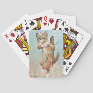 Helena Maguire Cat in a Wicker Bed Playing Cards