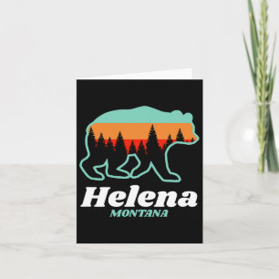 Helena Montana Fishing Skiing Snowboarding Bear Card