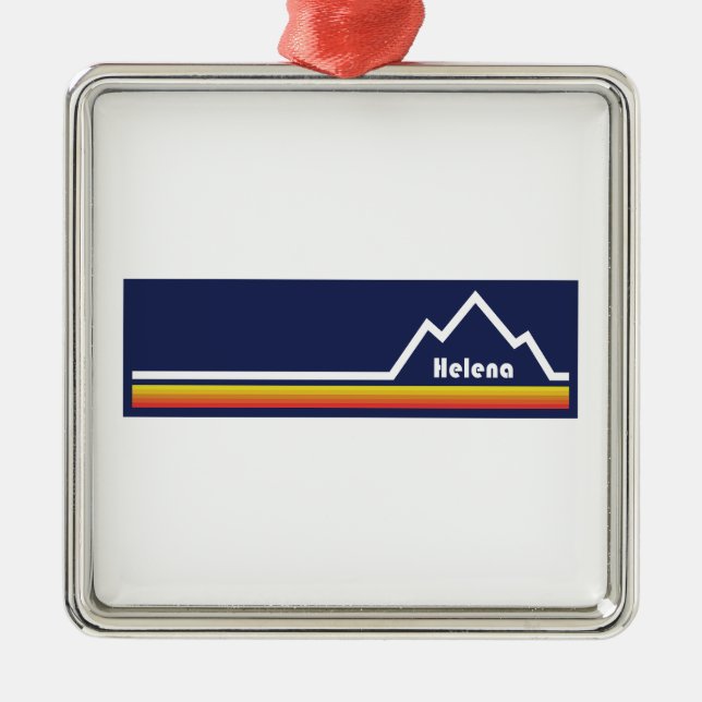 Helena Montana Metal Tree Decoration (Front)