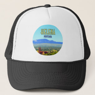 Helena Montana Sleeping Giant Mountains Vintage Trucker Hat