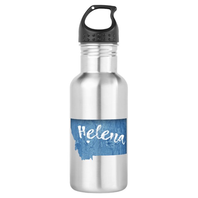 Helena Montana Wood Grain 532 Ml Water Bottle (Front)