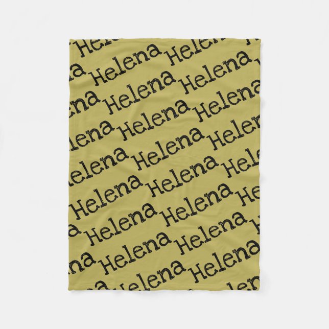 helena name from Orphan Black repeat pattern Fleece Blanket (Front)