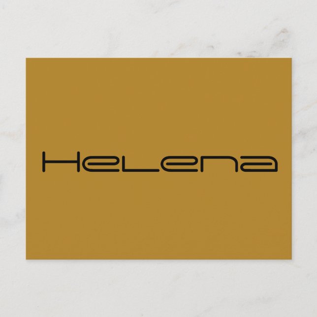 Helena, Orphan Black chraacter,geometric font Postcard (Front)