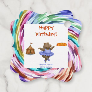 Helene circus performer favour tags