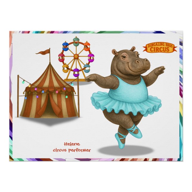 Helene circus performer poster (Front)