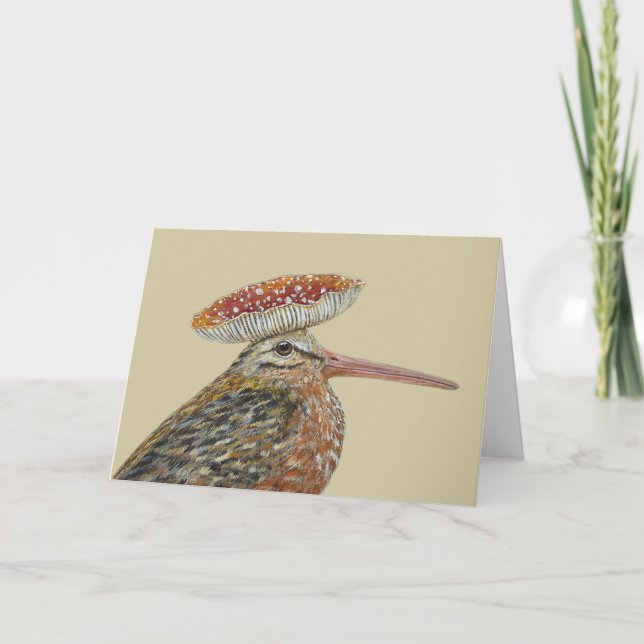 Helga the woodcock card (Front)