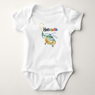 Heli-cute baby clothes, Helicopter themed  Bodysuit