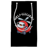 Heli-llujah Funny Helicopter Pun Dark BG