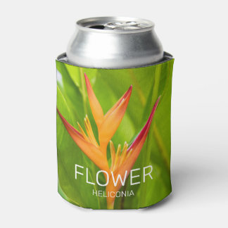 Heliconia Flowers Botanical Plant Garden Design Can Cooler