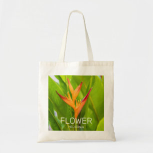 Heliconia Flowers Botanical Plant Garden Design Tote Bag