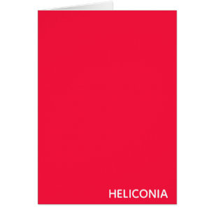 Heliconia red colour name