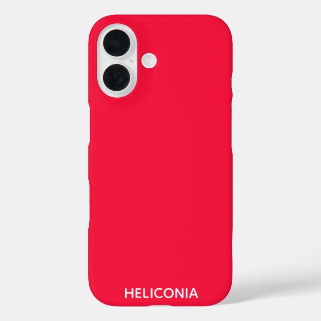 Heliconia red colour name Case-Mate iPhone case (Back)