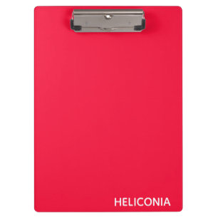 Heliconia red colour name clipboard