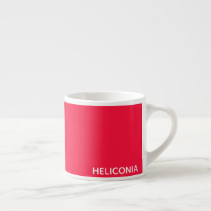Heliconia red colour name espresso cup