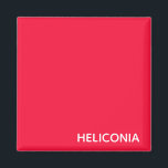 Heliconia red colour name magnet<br><div class="desc">Heliconia red colour name</div>