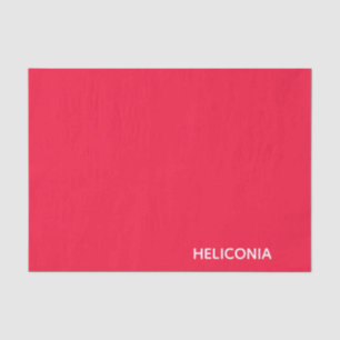 Heliconia red colour name tissue paper